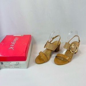 Brand New Size 6 Allegra K Brown/Beige Heeled Sandals